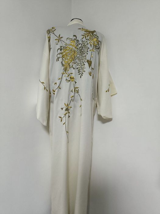 Кимоно Япония японское кімоно халат винтаж с золотой вышивкой не шелк