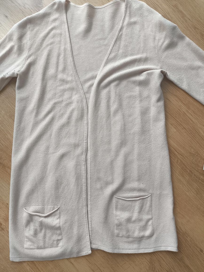 Beżowy sweter kardigan r 44 damski