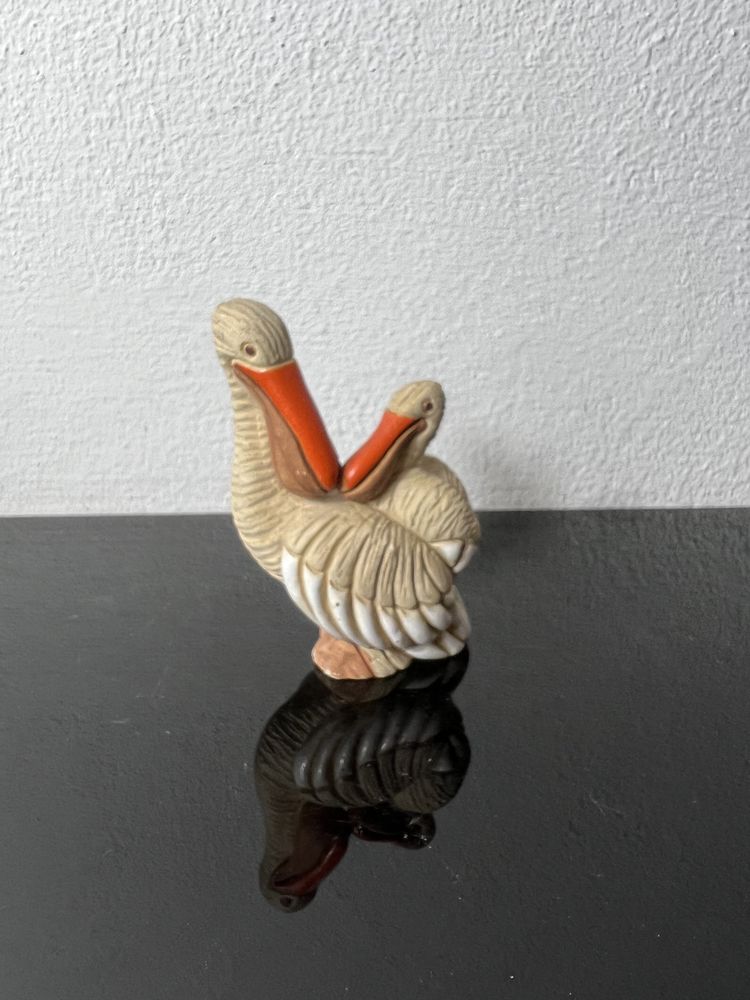 Ceramiczna figurka tukanów urugwaj  vintage prl