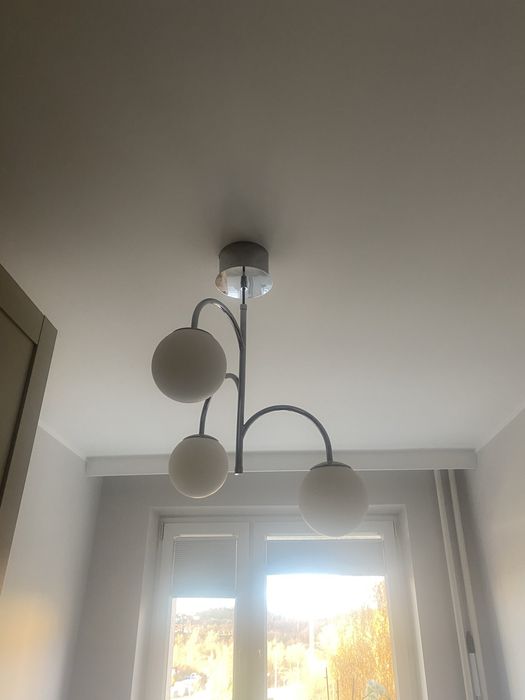 Żyrandol IKEA srebrny kule SIMRISHAMN