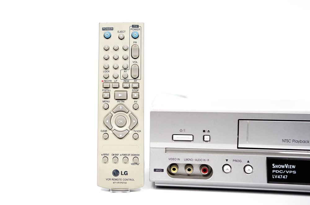 Magnetowid 6-głowicowy LG LV4747 NTSC System.popr.obrazu LP/SP Hi-Fi S