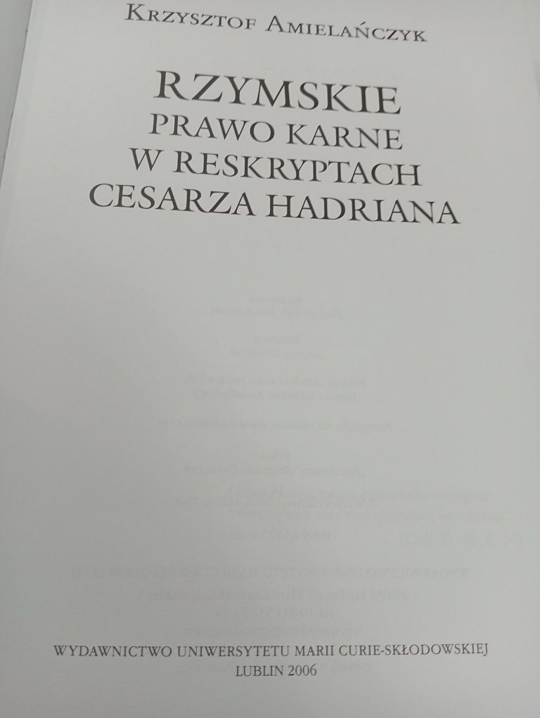 Rzymskie prawo karne Krzysztof Amielańczyk (uszkodzona)
