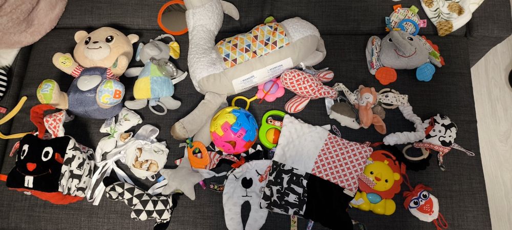 Zestaw zabawek niemowlęcych kontrastowych