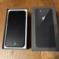 iPhone 8, 64GB, czarny, bateria 100%