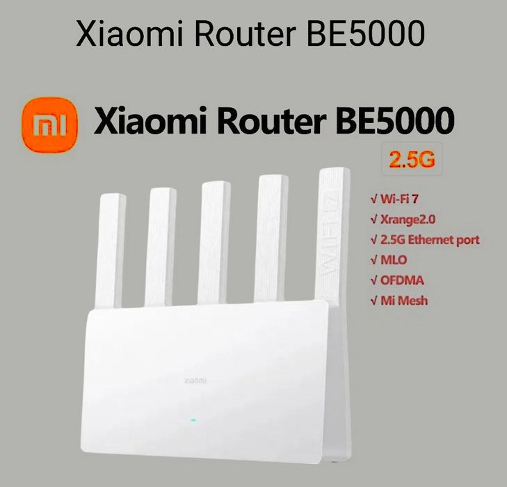 Xiaomi BE5000 Wi-Fi 7 2,5G