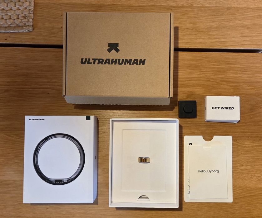 Ultrahuman Ring AIR, Bionic Gold, jak Oura ring, Garmin, gwaranacja