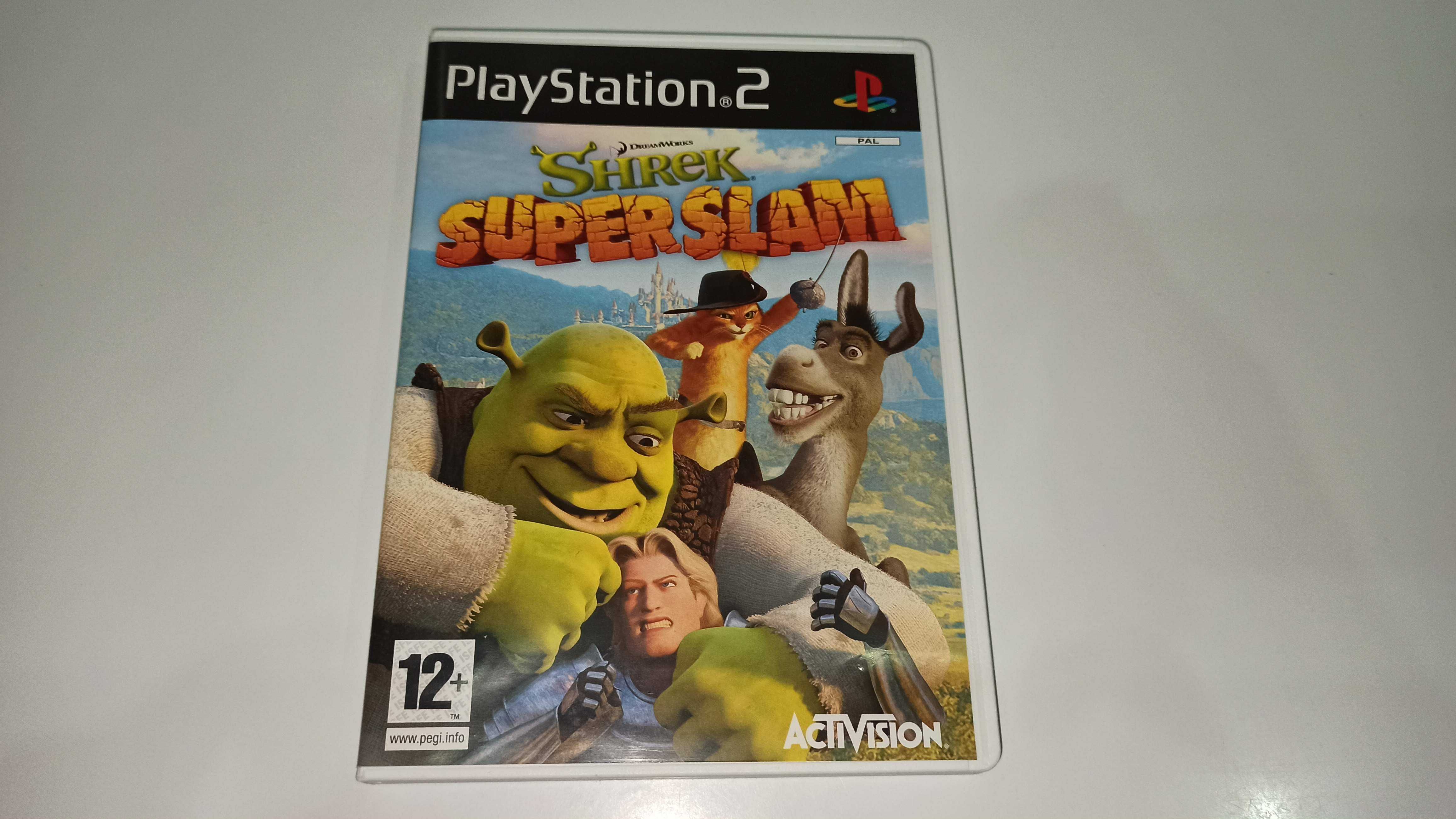 ps2 SHREK SUPERSLAM dla dzieci i starszych zadbana komplet 3xA