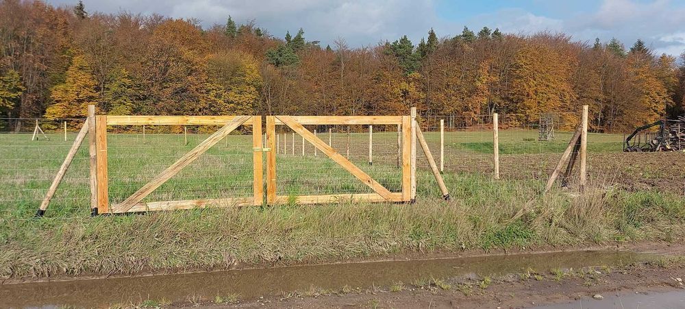 Ogrodzenie leśne,budowlane,tymczasowe, siatka leśna