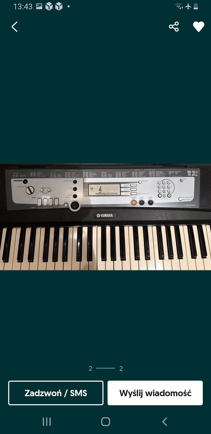 Do nauki WysOLX Keyboard  yamaha LCD pianino klawisz yamaha synte