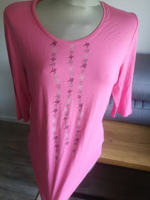 Nowa bluzka damska różowa 44 XXL