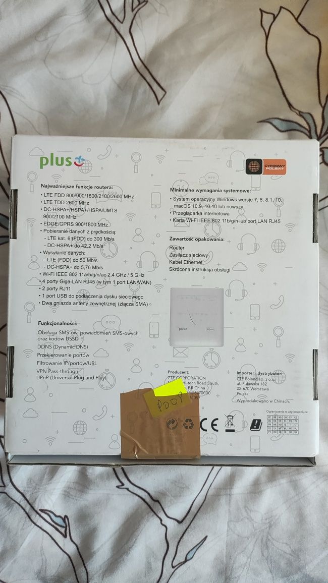 Router LTE ZTE MF286R