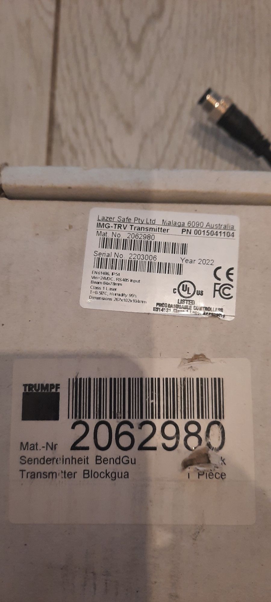 Lazer  Safe IMG-TRV Transmitter
