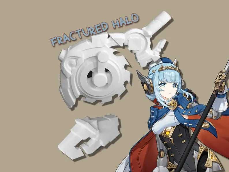 Genshin Impact Fractured Halo | Arma para cosplay/prop da Ineffa