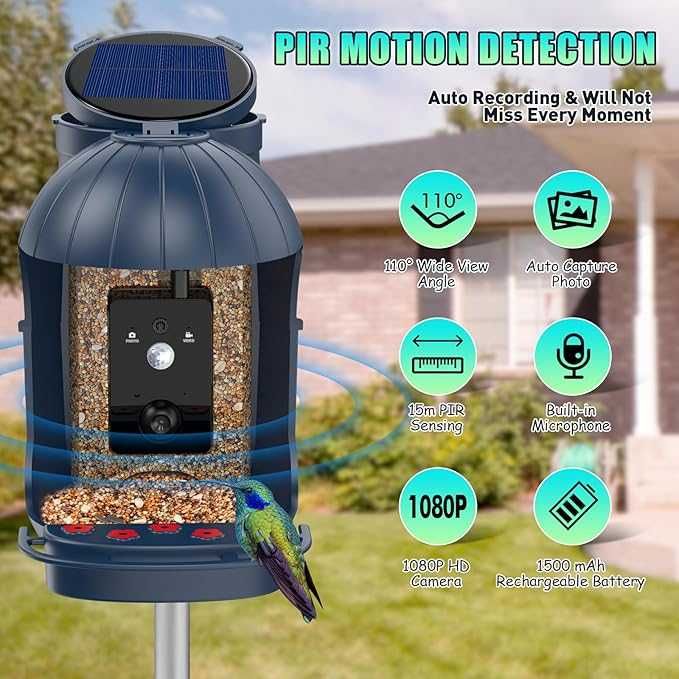 KARMNIK dla ptaków COZION inteligentny 1080HD