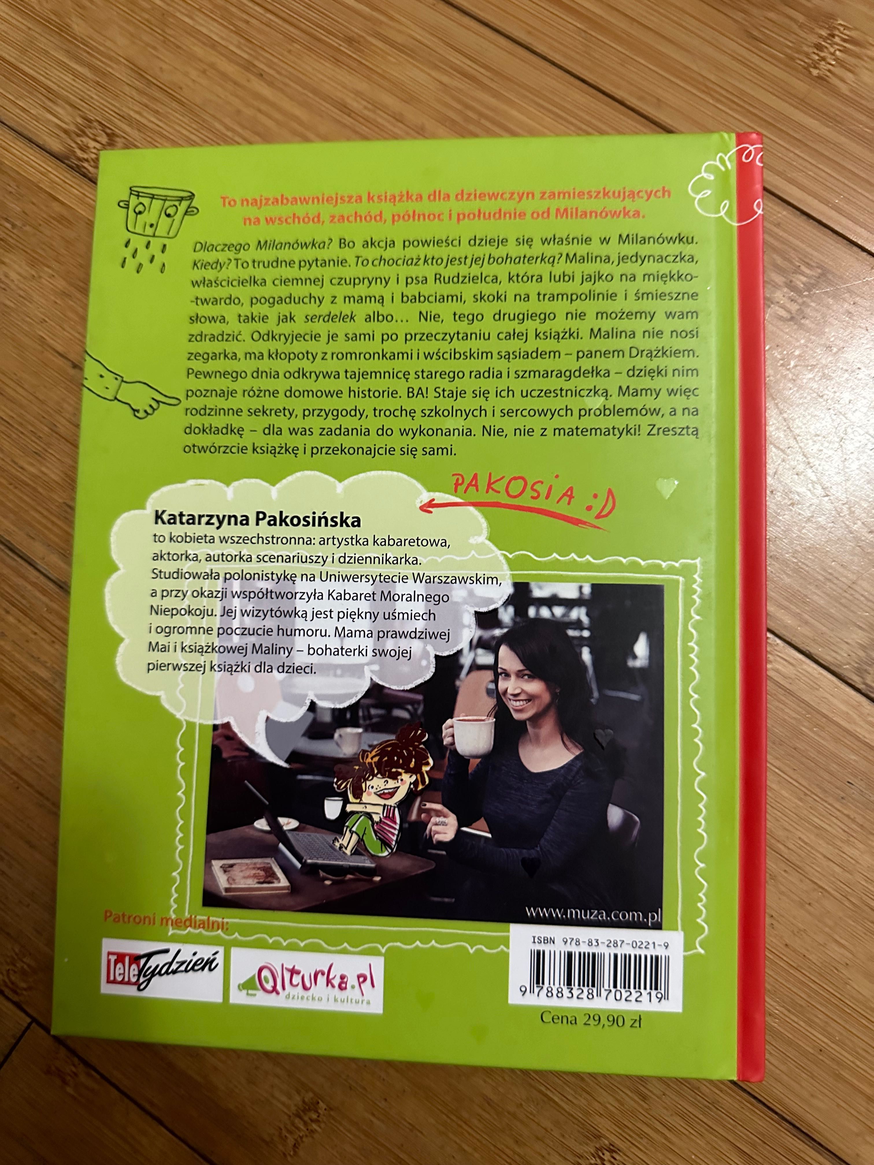 Malina cud-dziewczyna Katarzyna Pakosińska książka dla dzieci