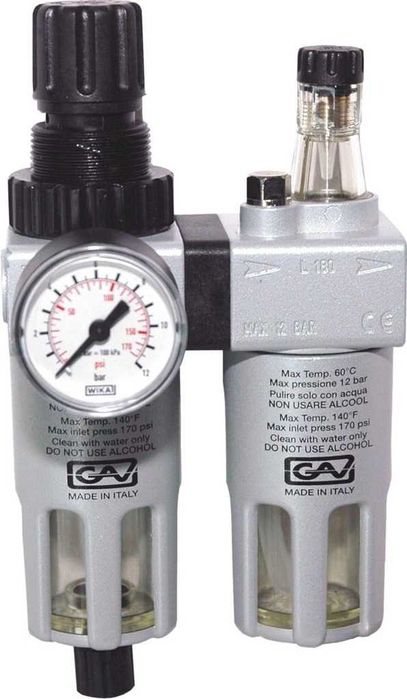 Filtr odwadniacz reduktor naolejacz 1/4" FRL180 GAV KUPCZYK