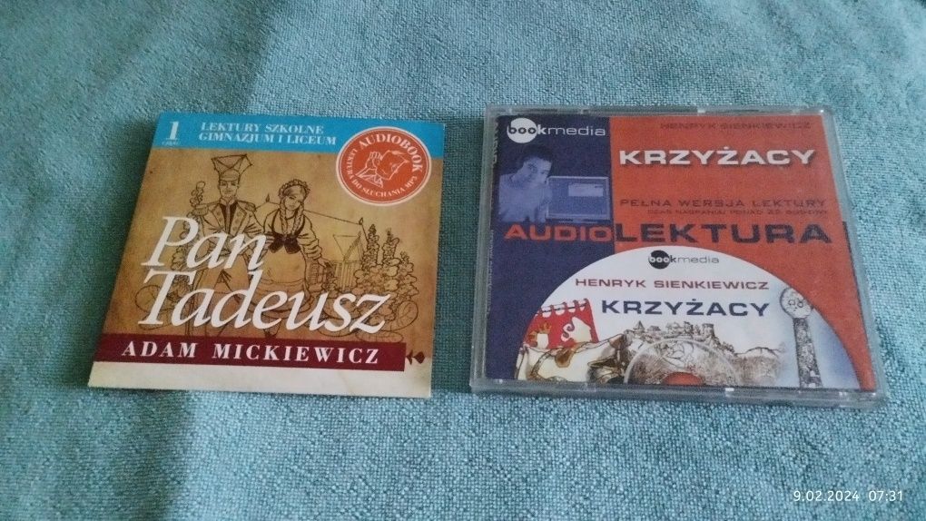 Audiobooki Krzyżacy i Pan Tadeusz