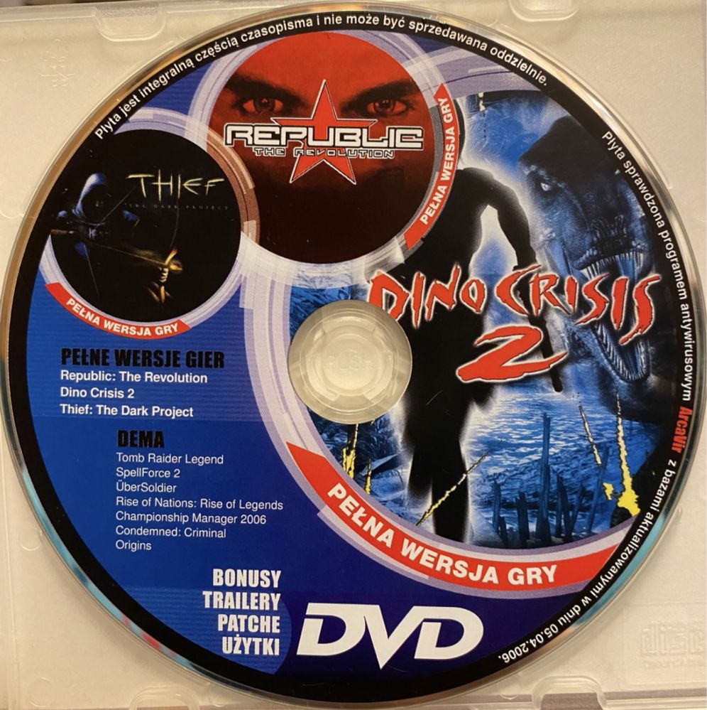 Gry PC CD-Action DVD nr 125: Dino Crisis 2, Thief