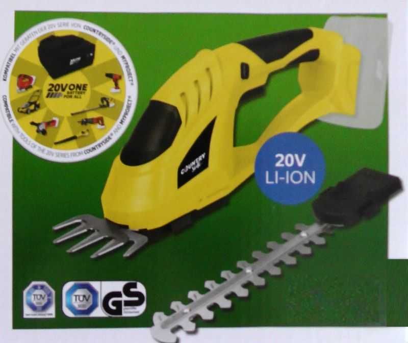 Nożyce Akumulatorowe do przycinania trawy i krzewów 20V