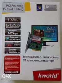 TV-тюнер аналоговый - KWorld PCI Analog TV Card II Lite (PC165-A LE)