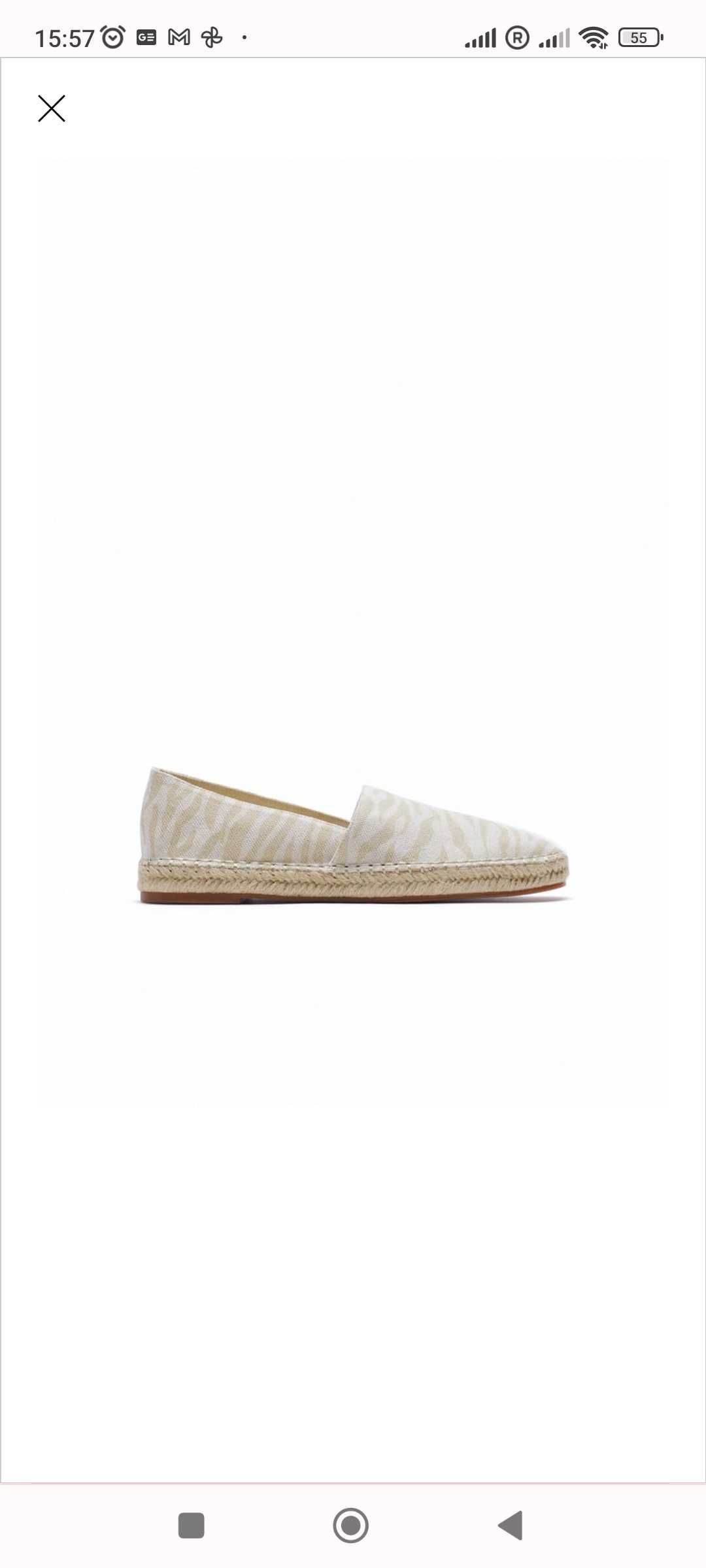 Zara espadryle r.38