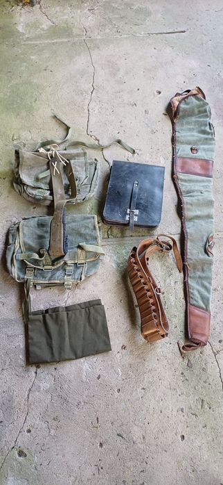 Pas skórzany pokrowiec parciany