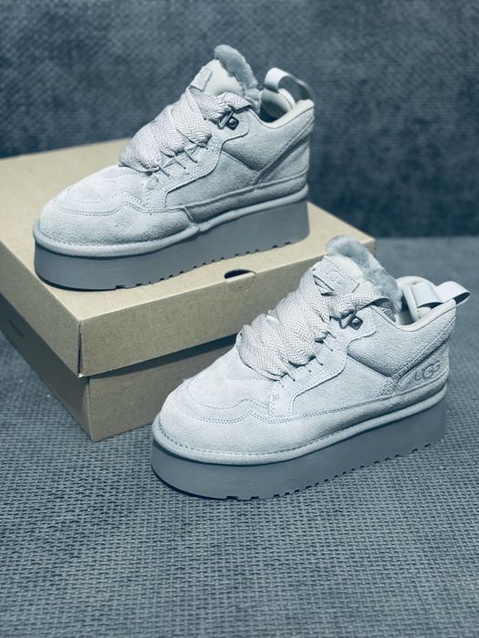 UGG Lowmel grey женские зимние угг лоумель на цигейке