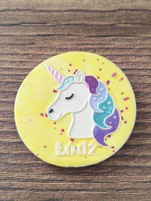 Ceramiczny magnes łódź jednorożec