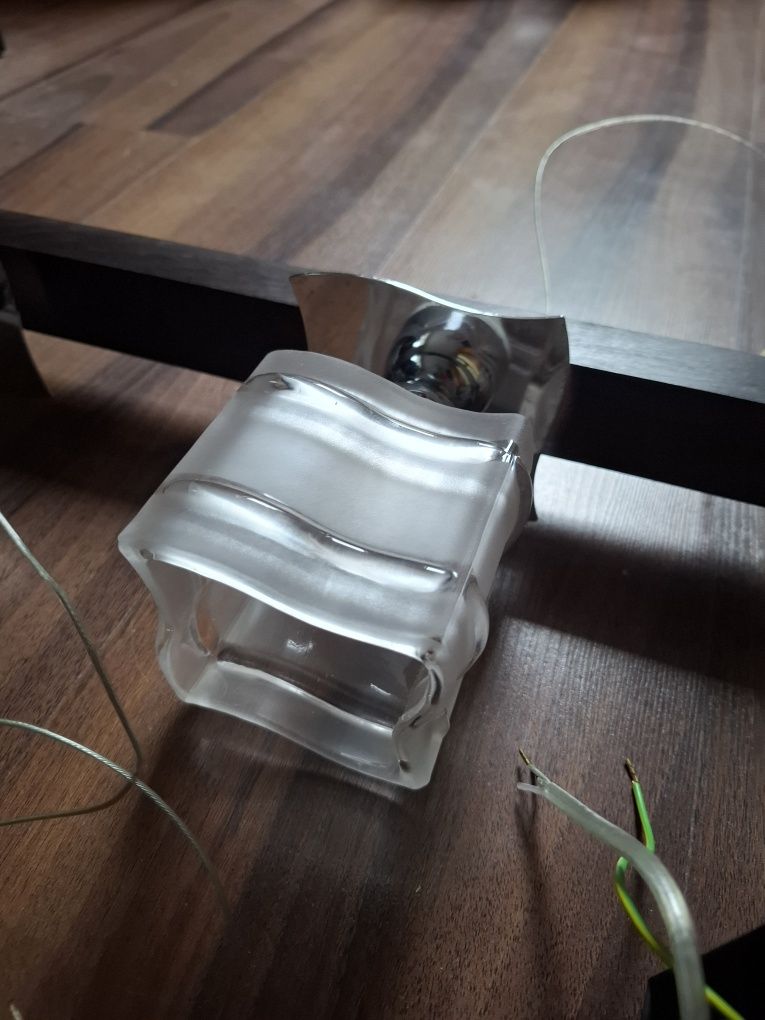 Zestaw lamp sufitowych, 2x pojedyncza, podwójna i poczwórna