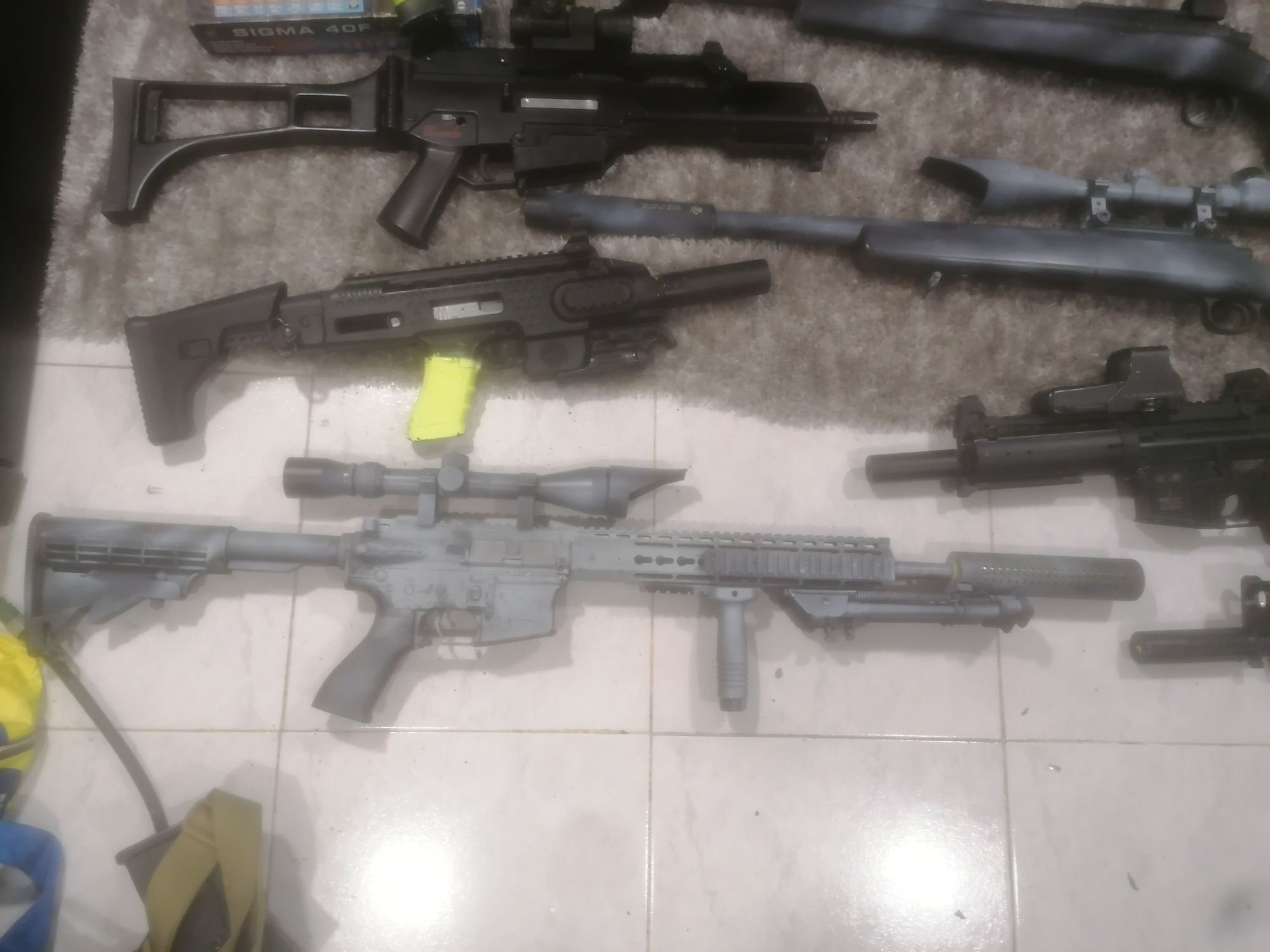 Matérial de airsoft (LER DESCRIÇÕES)