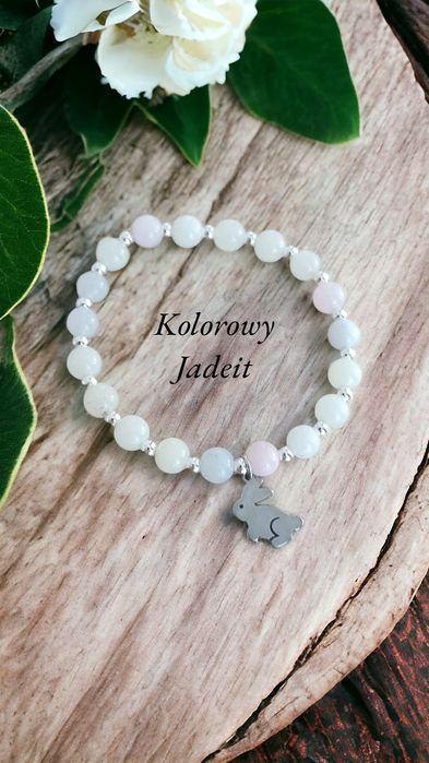Kolorowy Jadeit Bransoletka