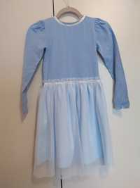 Lalalla Sukinka 140 dla dziewczynki komplet z sukienką dla lalki