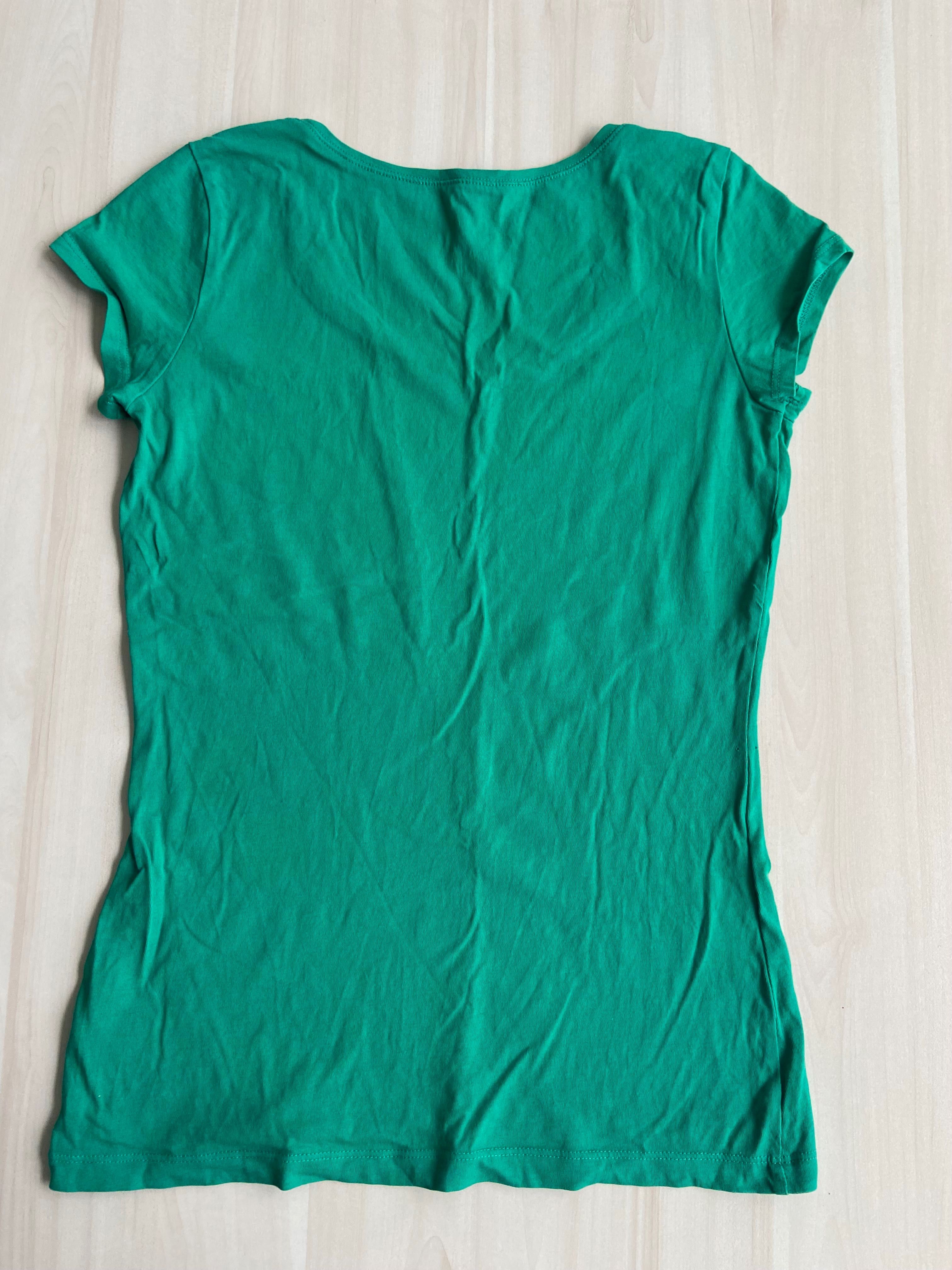 Zielony t-shirt H&M M