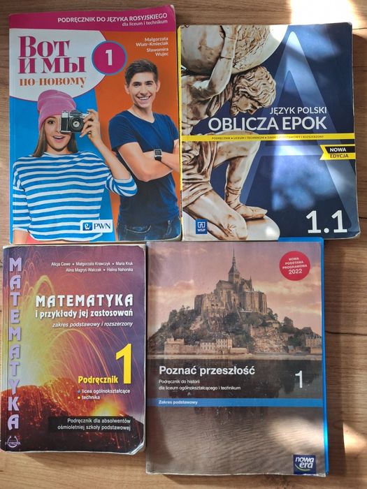 Podręczniki do klasy 1 technikum , liceum