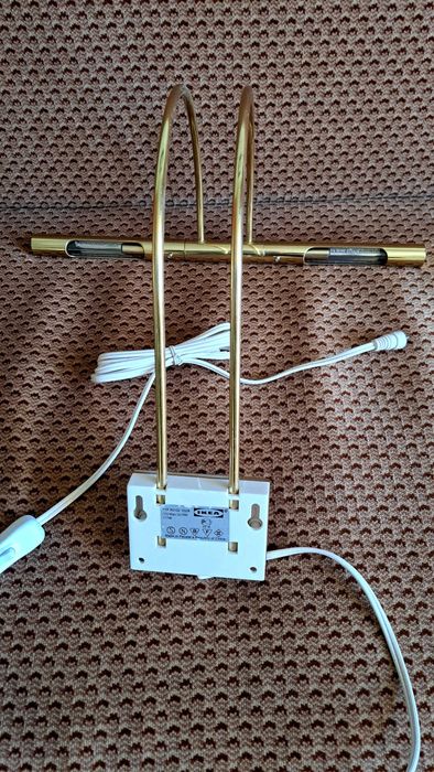 Ikea mosiężny kinkiet do oświetlenia obrazu