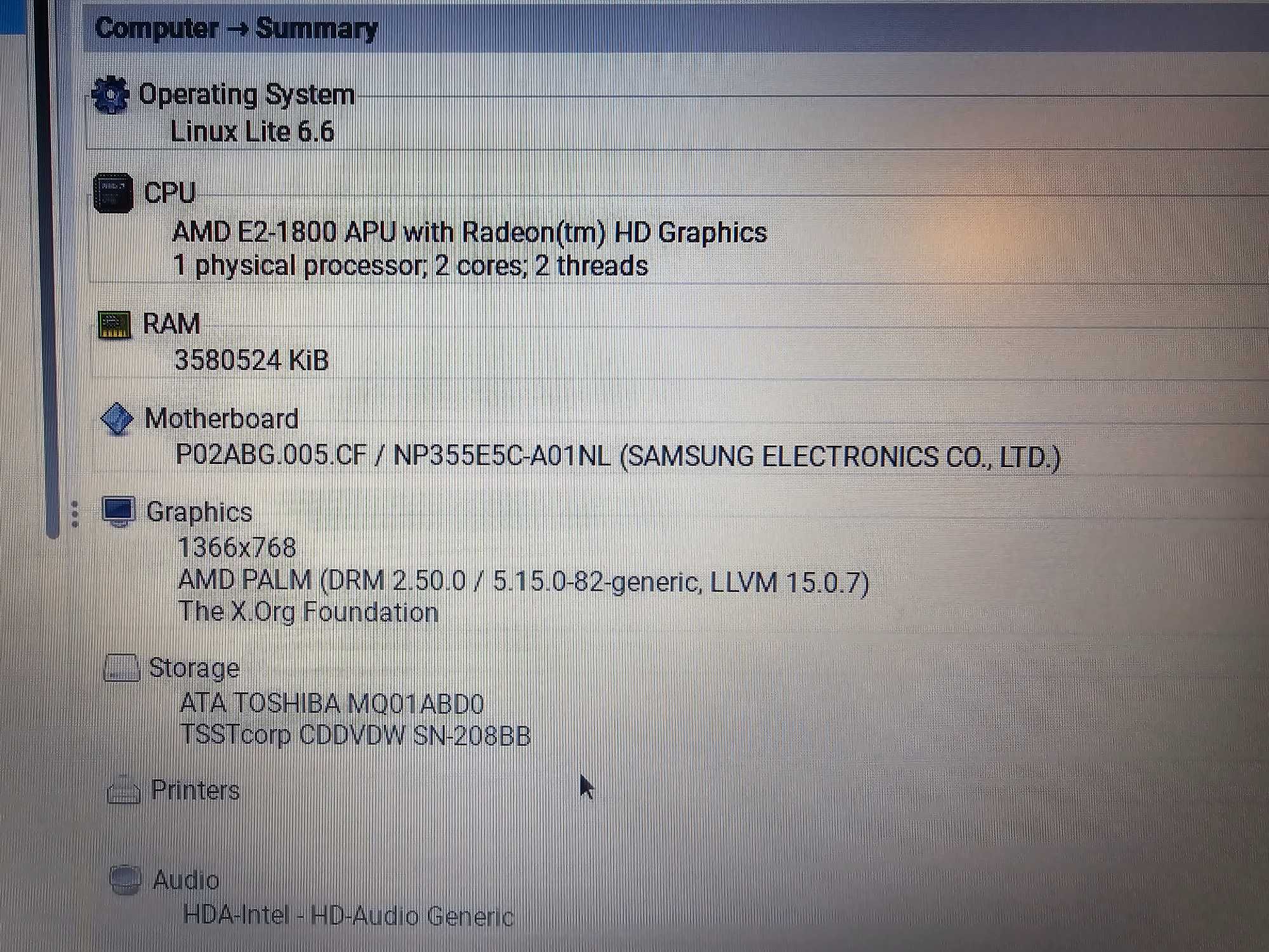 Ноутбук Samsung NP355E5C