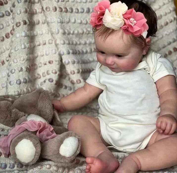 Realistyczna lalka Reborn Nowa śliczna z akcesoriami silikonowa