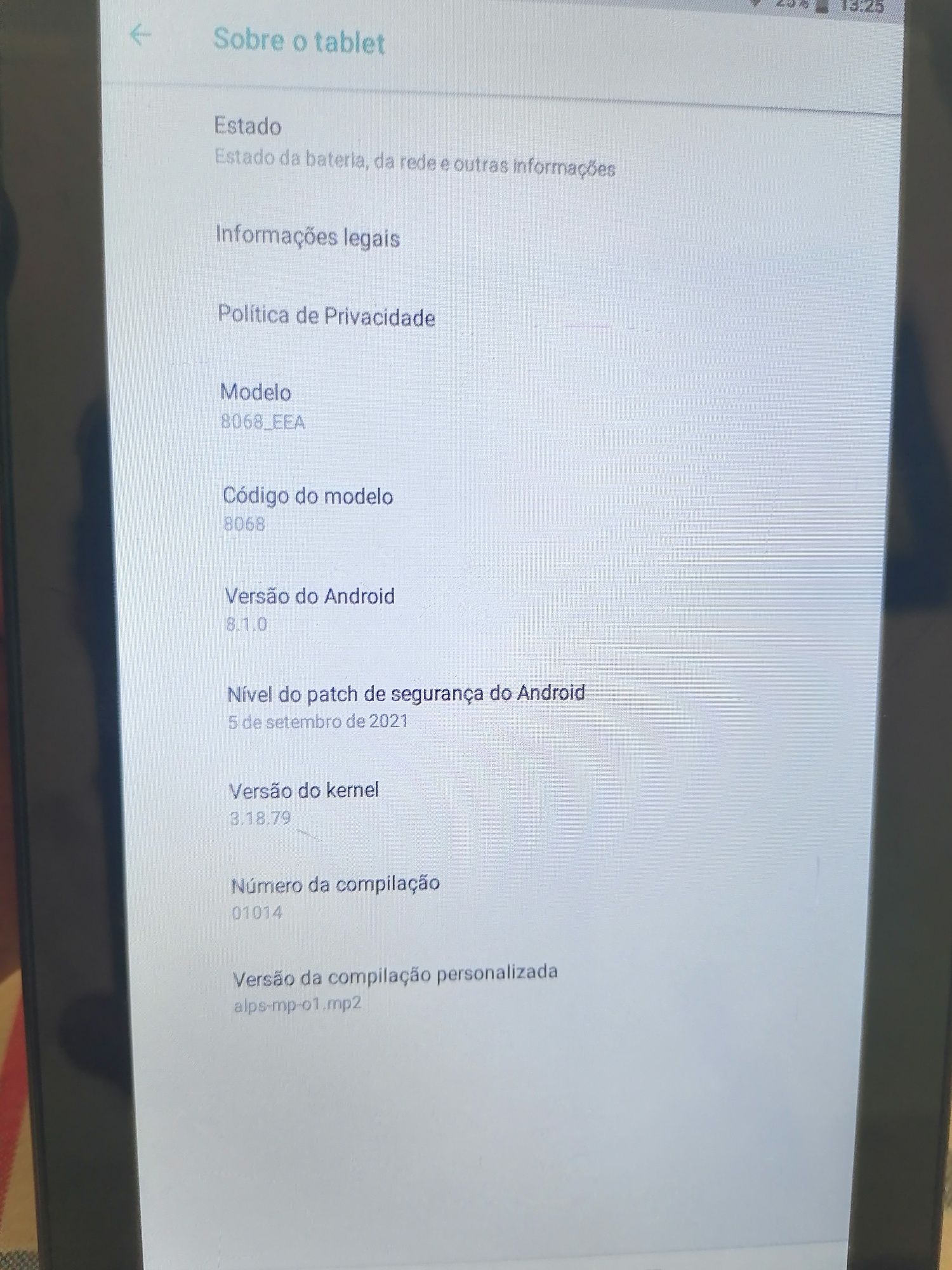 Tablet 7 polegadas Android Bom estado