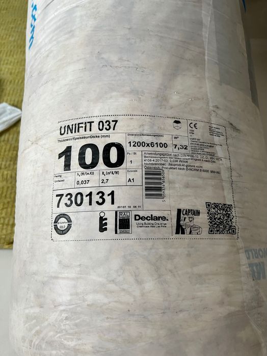 Wełna Knauf Unifit 037 100mm - 4 rolki