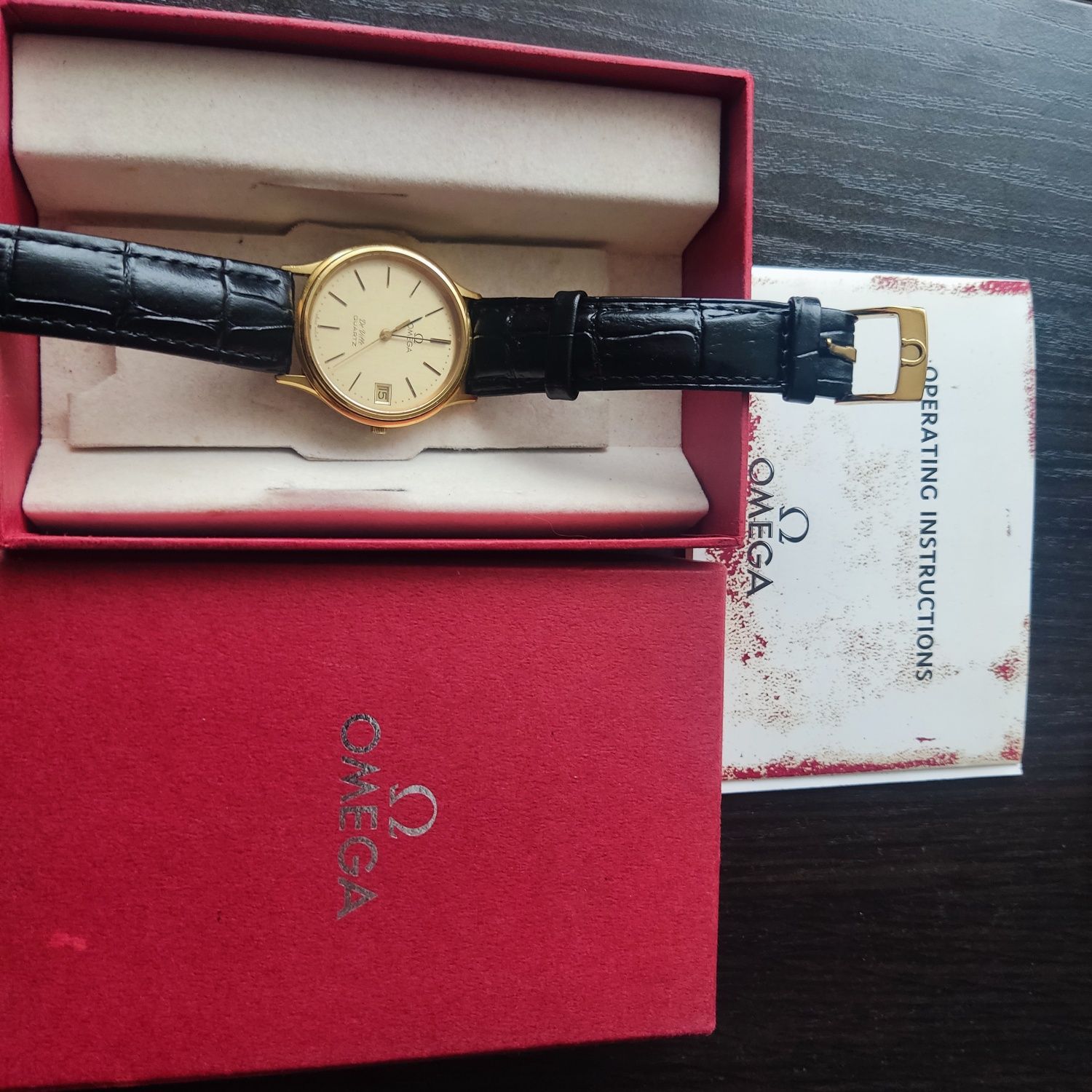 Omega DeVille 1332 z pudełkiem i instrukcją