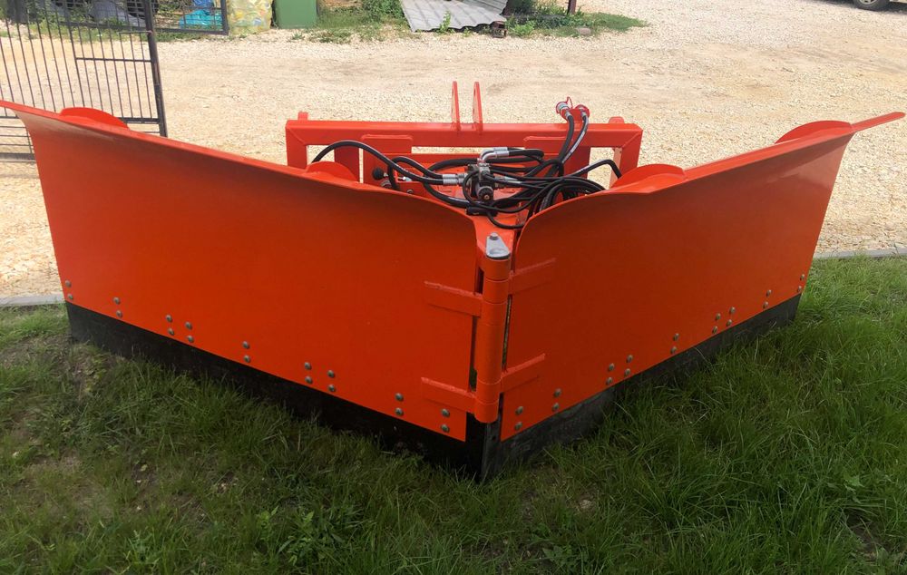 Masywny pług do śniegu metaltechnik składany strzałka 2,6/3,0m