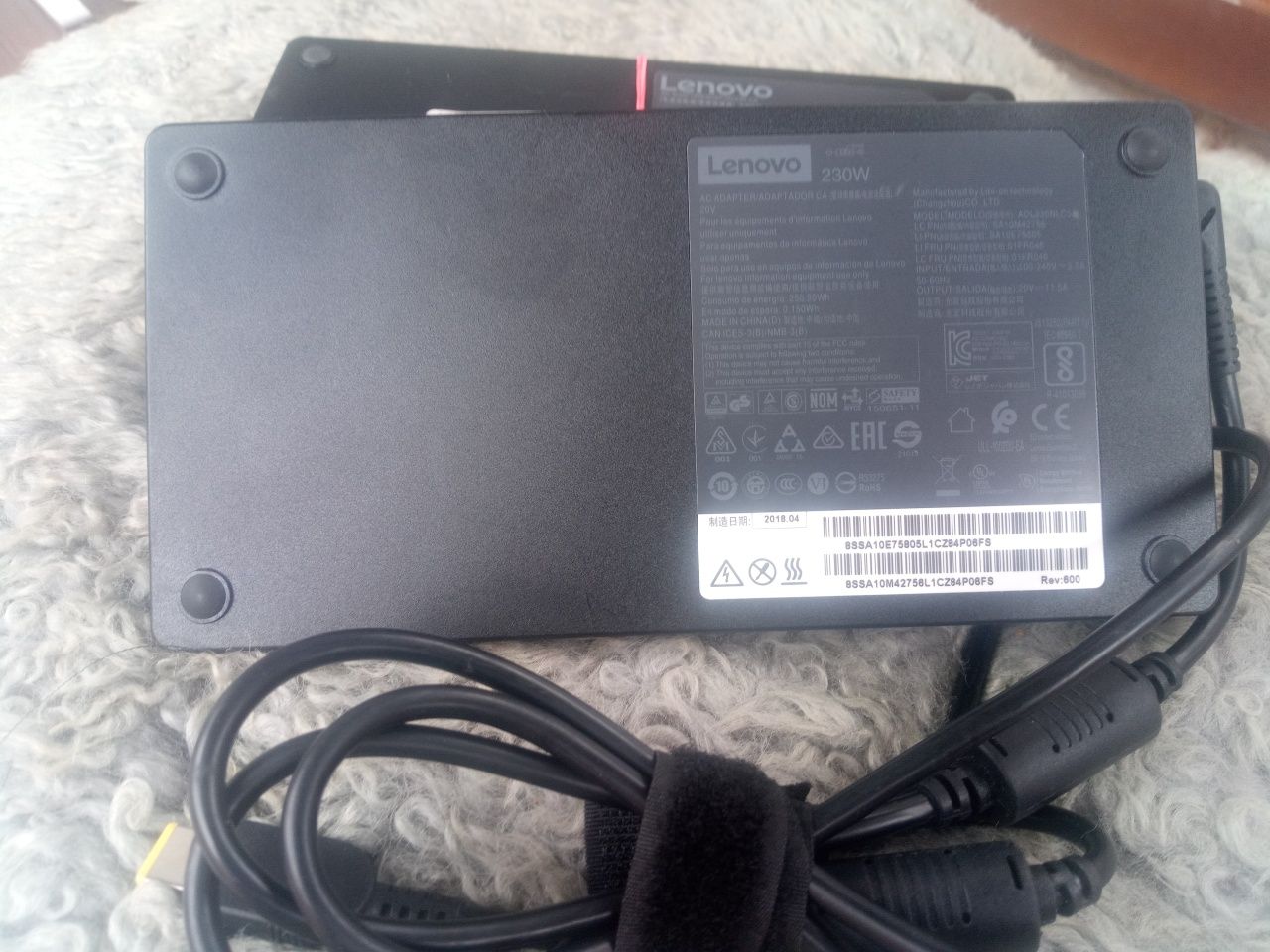ОРИГИНАЛ Блок питания зарядное Lenovo 20V 11.5A usb pin 230W