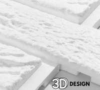 Panele Ścienne Biała Cegła Dekoracyjne PUZZLE 3D Styropianowe