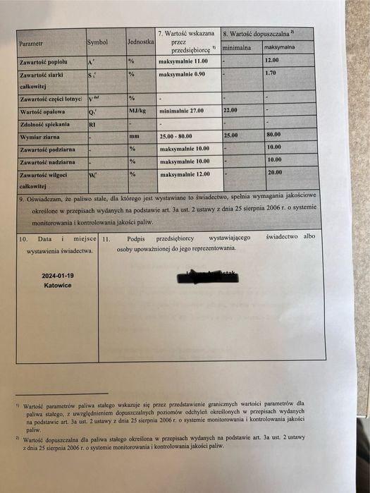 POLSKI Węgiel Orzech Staszic min. 27Mj