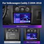 Магнитола vw caddy, android, під камеру заднього виду