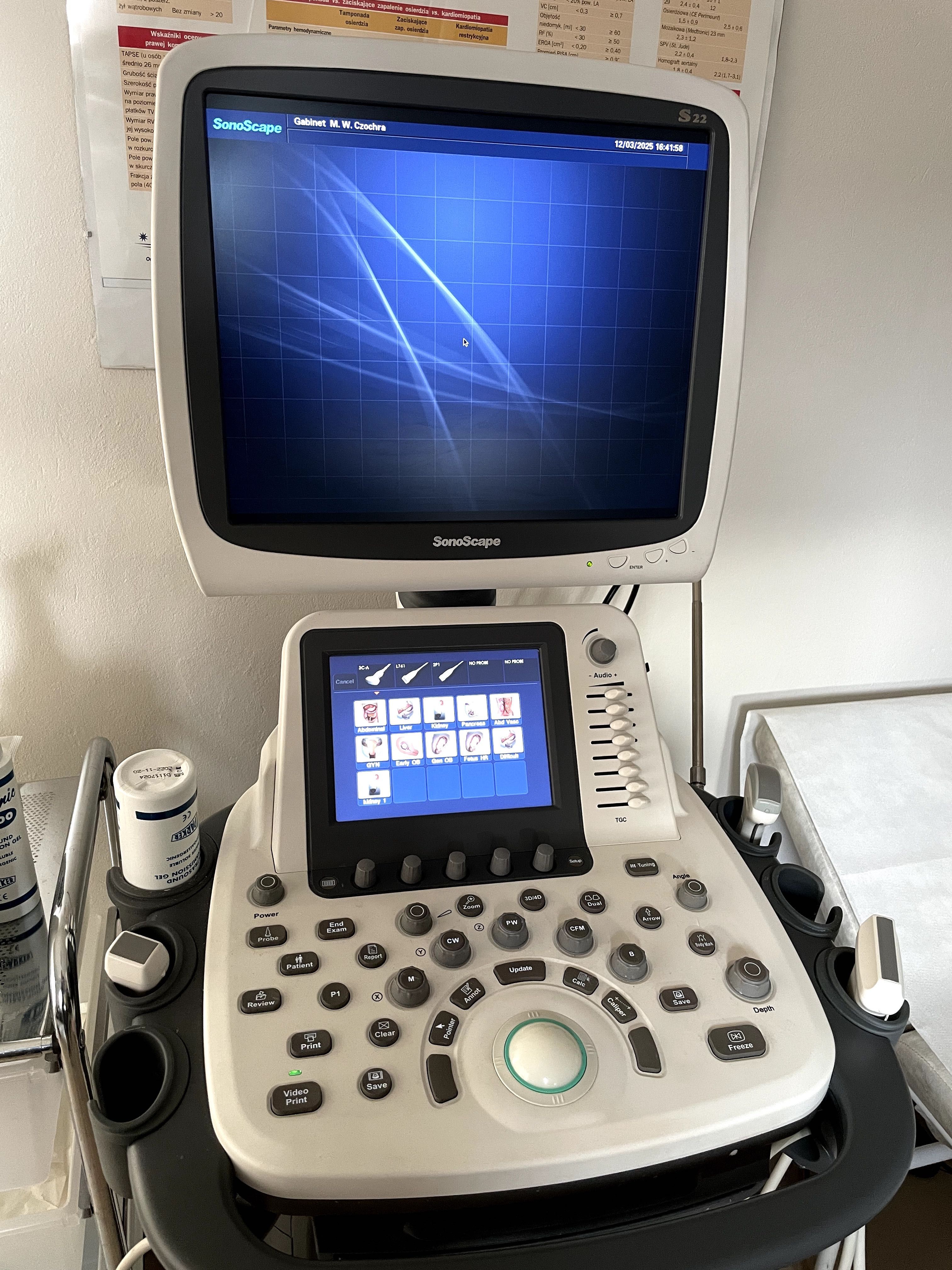 Ultrasonograf i ECHO SonoScape S 22 sektor, linia, convex