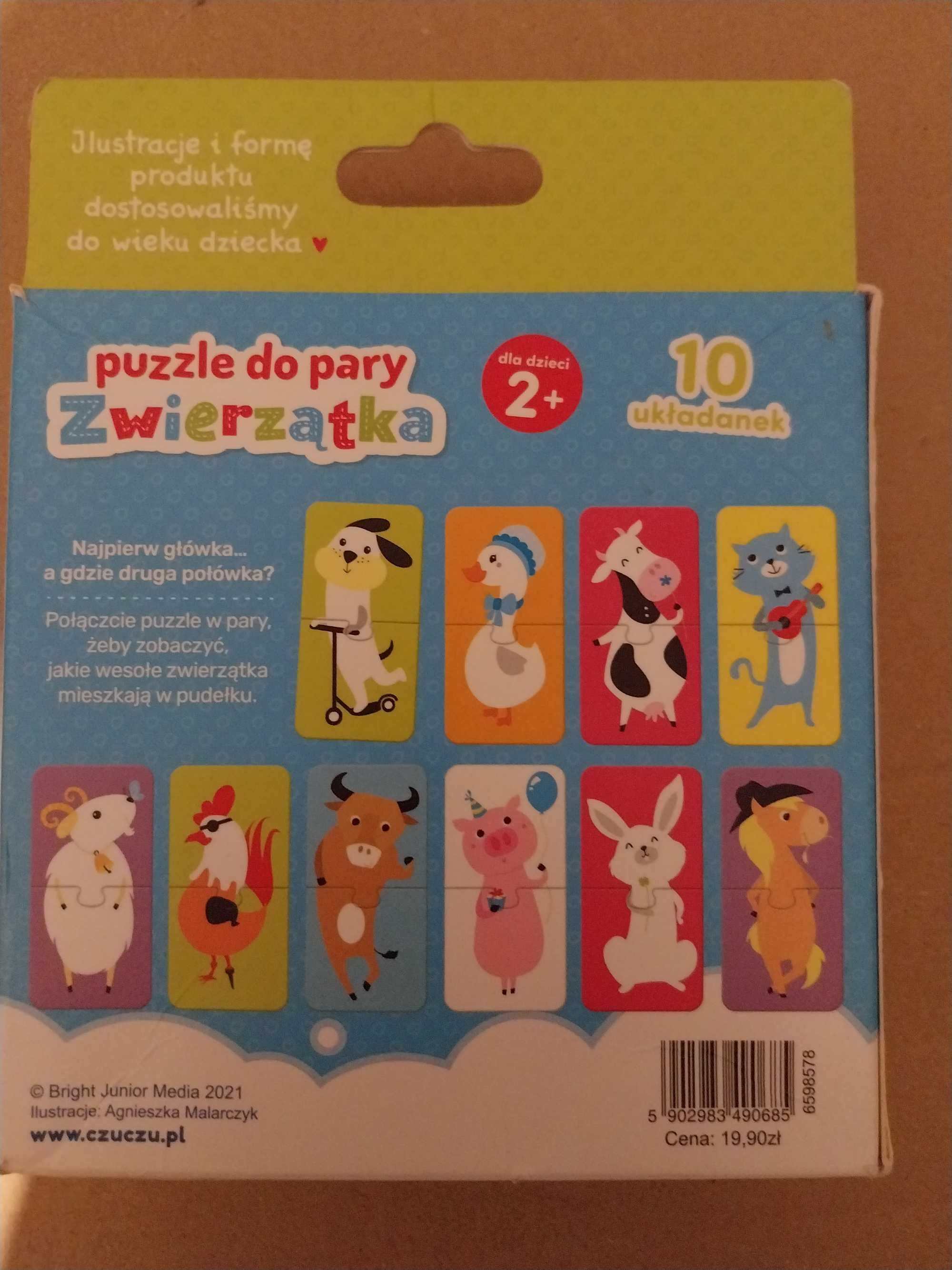 Puzzle i układanki dla dziecka 2+