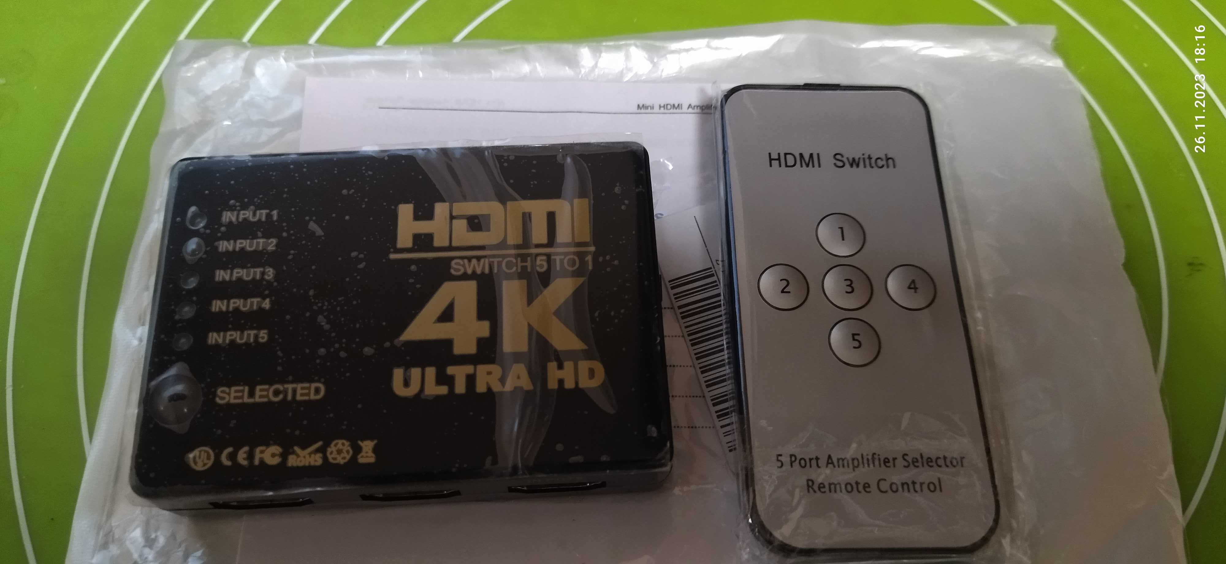 Продам HDMI Switch на 5 портів.