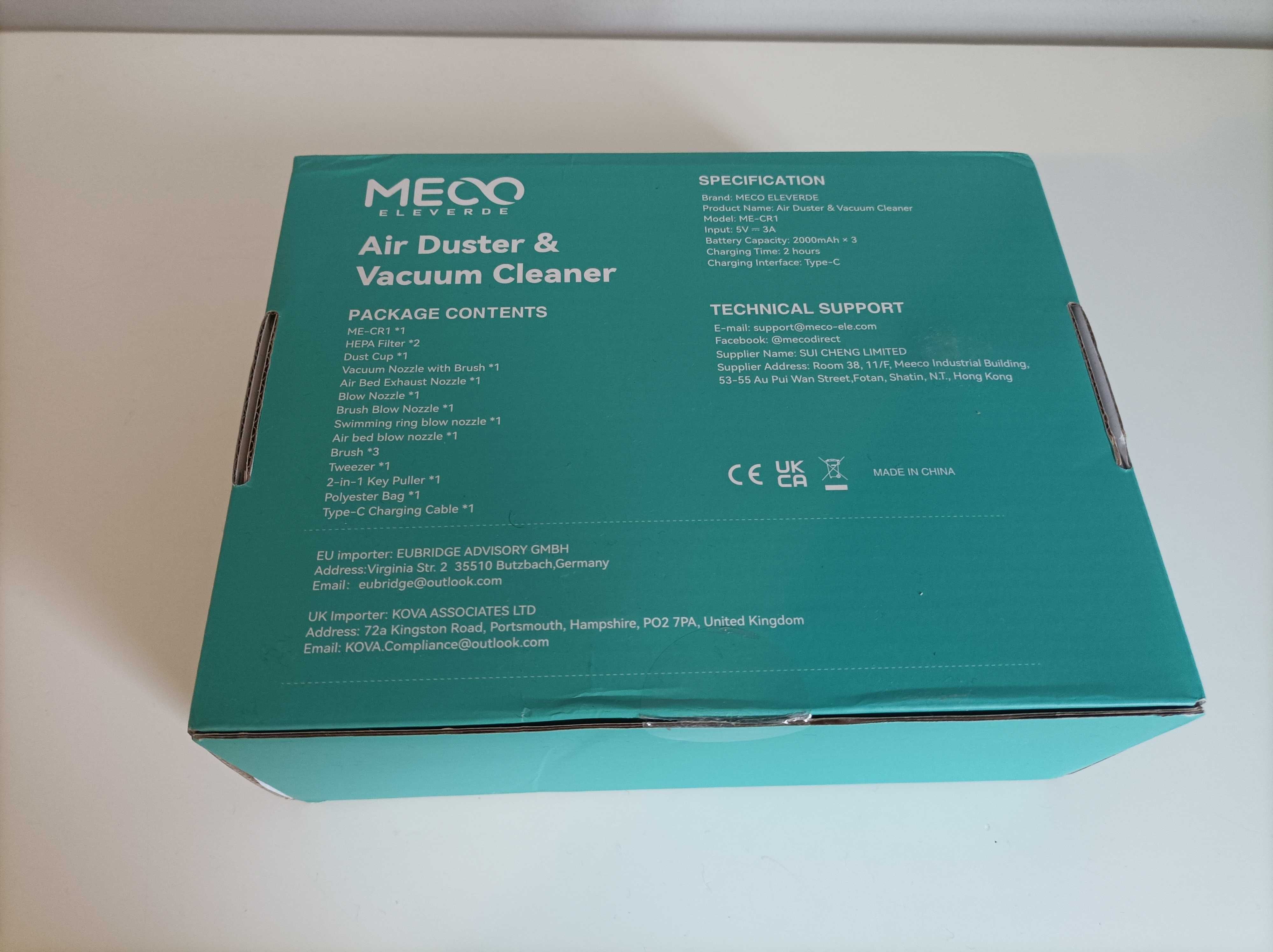 Soprador elétrico e Aspirador MECO ELEVERDE | 100,000 rpm | Premium