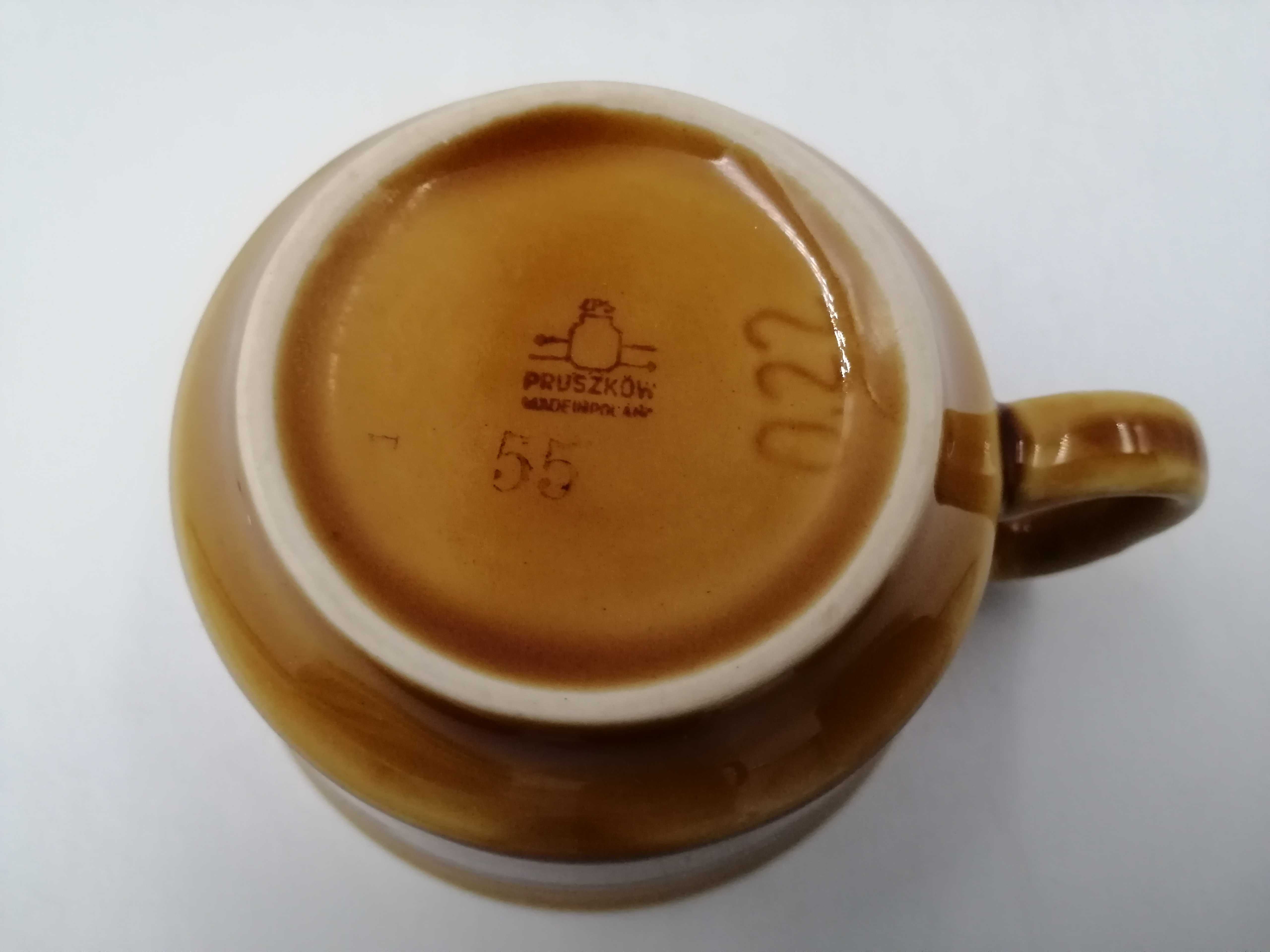 Serwis Pruszków do kawy herbaty porcelit z PRL